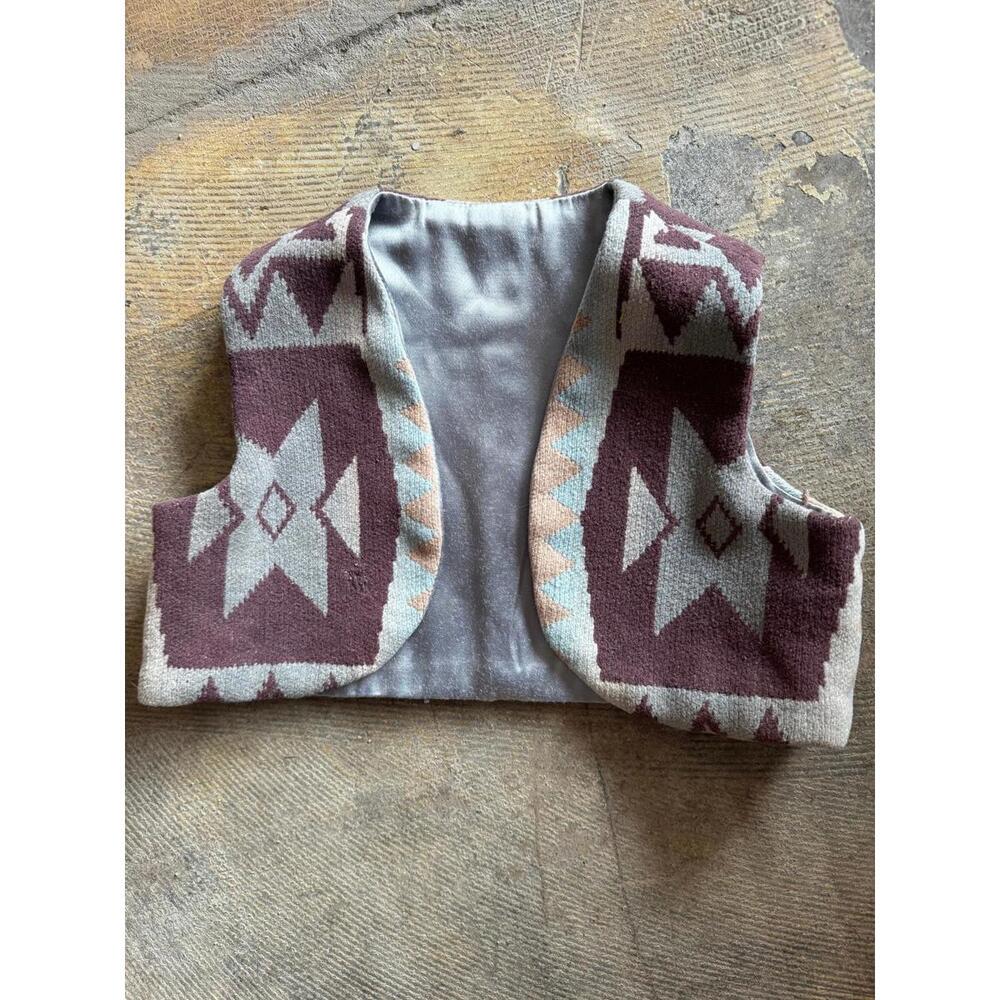1990s Chris O' Connell Custom Child’s Vest Made from 1930s Beacon Camp Blanket
